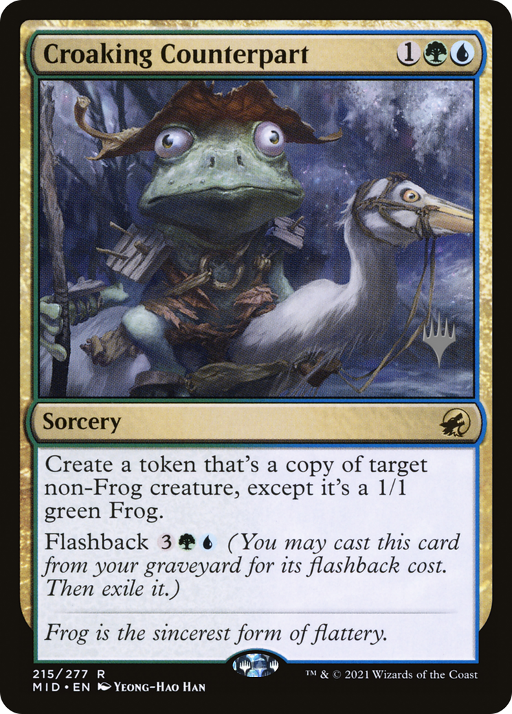 Croaking Counterpart (PPMID-215P) - Innistrad: Midnight Hunt Promos