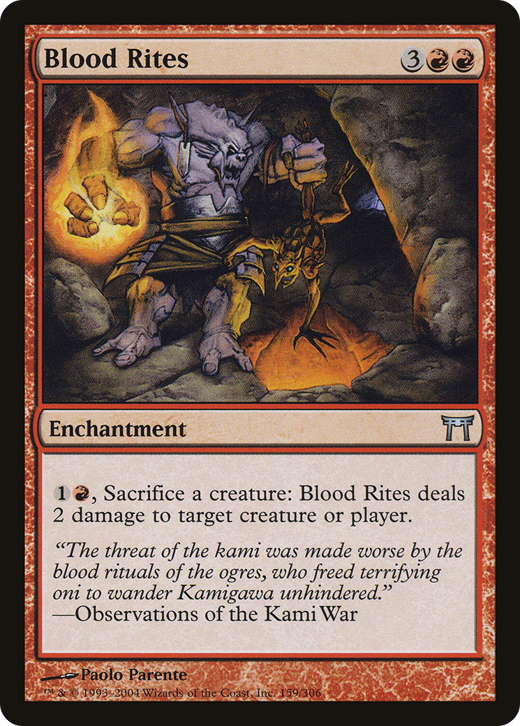 Blood Rites (CHK-159) - Champions of Kamigawa