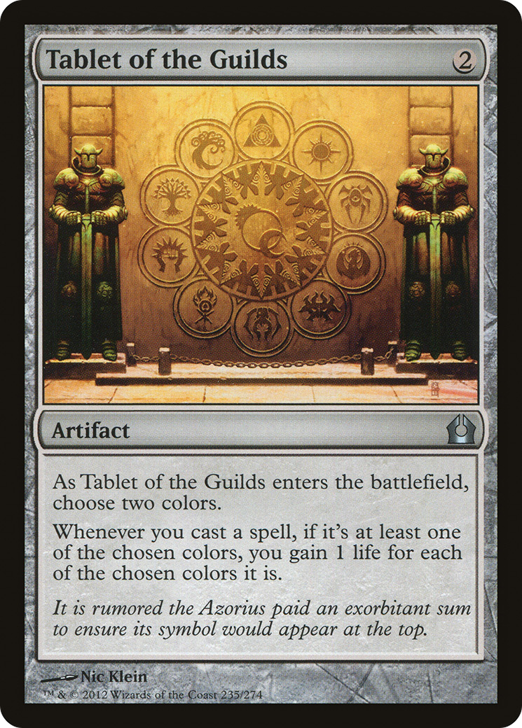 Tablet of the Guilds (RTR-235) - Return to Ravnica Foil