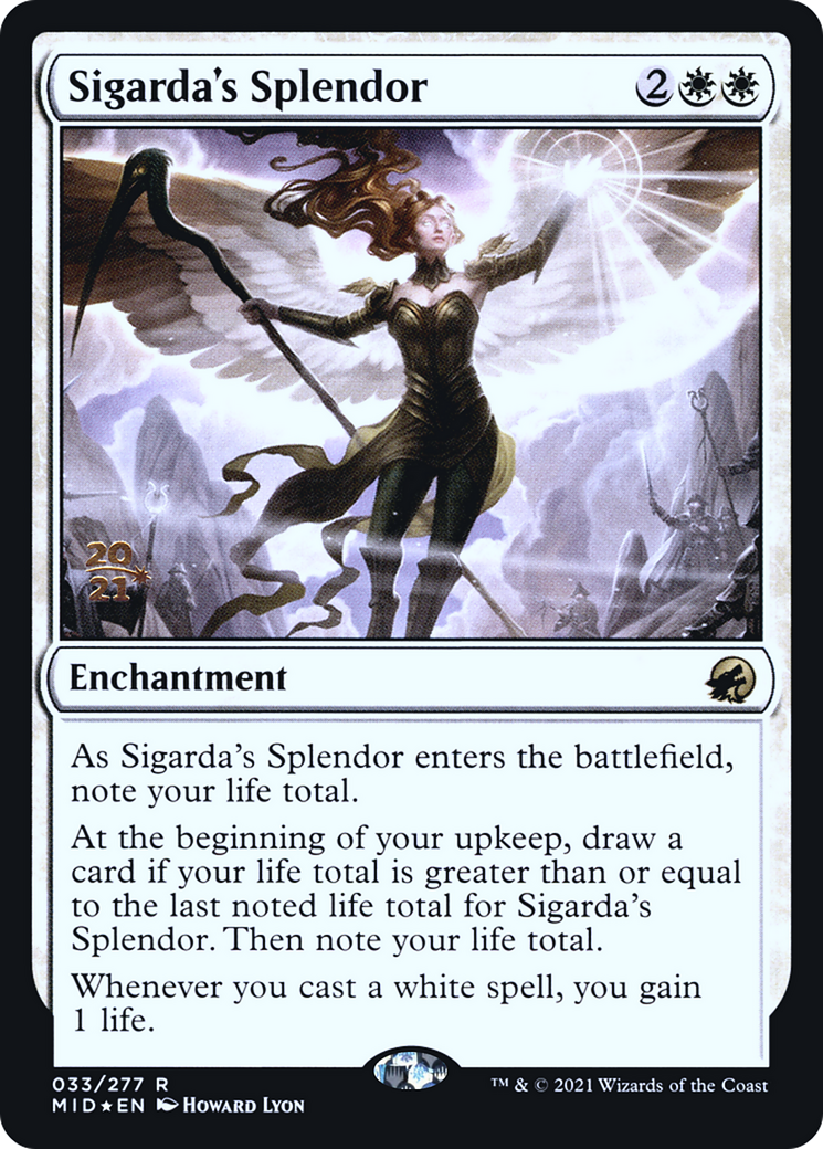 Sigarda's Splendor (PRE-033) - Innistrad: Midnight Hunt Promos Foil