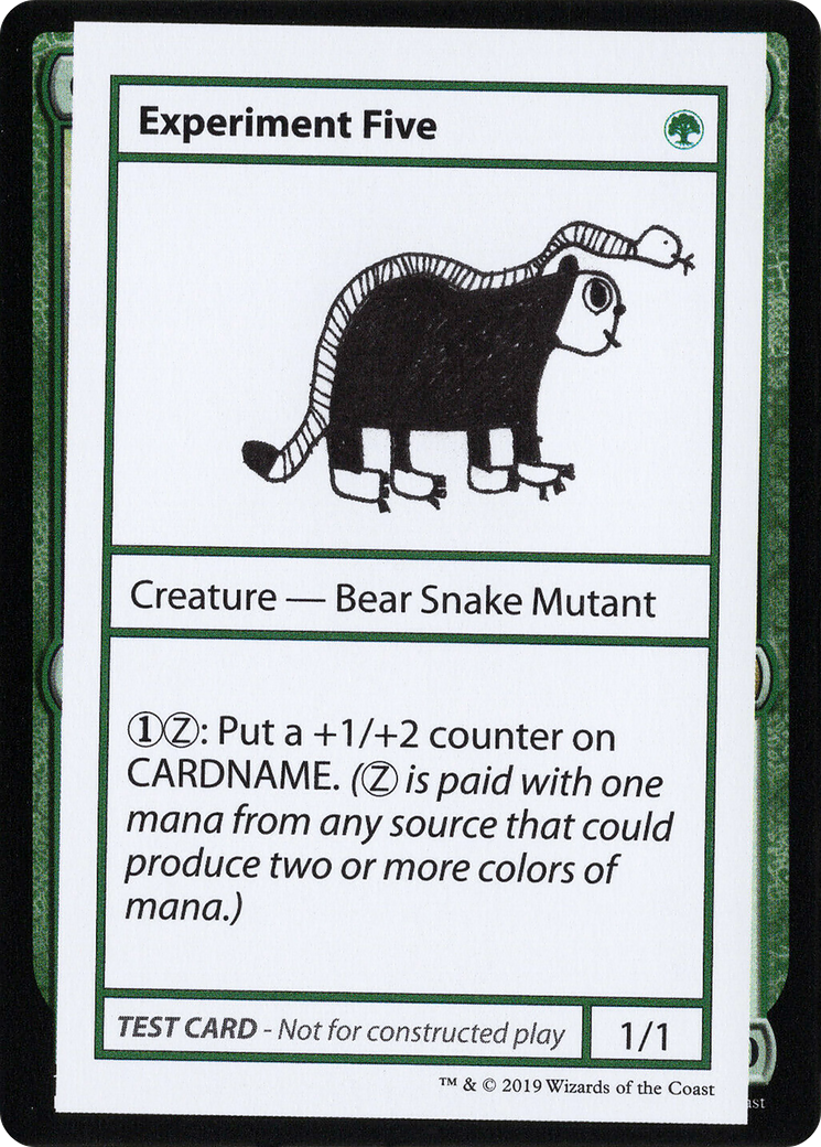Experiment Five (No PW Symbol) (CMB1-073) - Mystery Booster Playtest Cards 2021