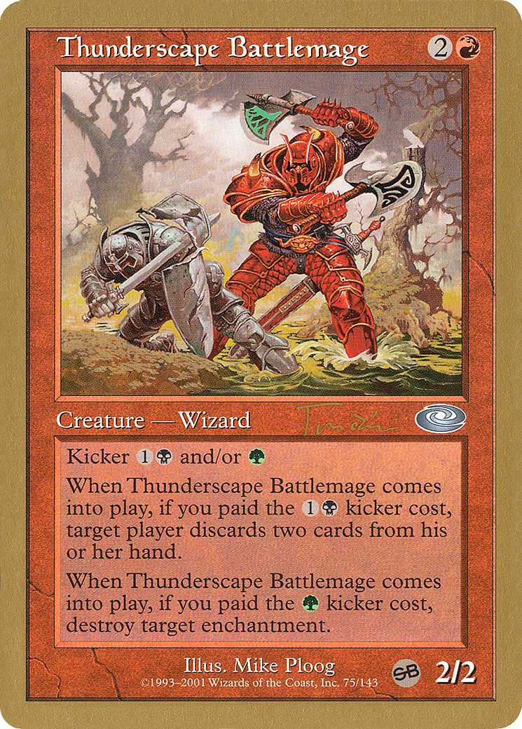 Thunderscape Battlemage - 2001 Jan Tomcani (PLS) (WCD-) - World Championship Decks 2001