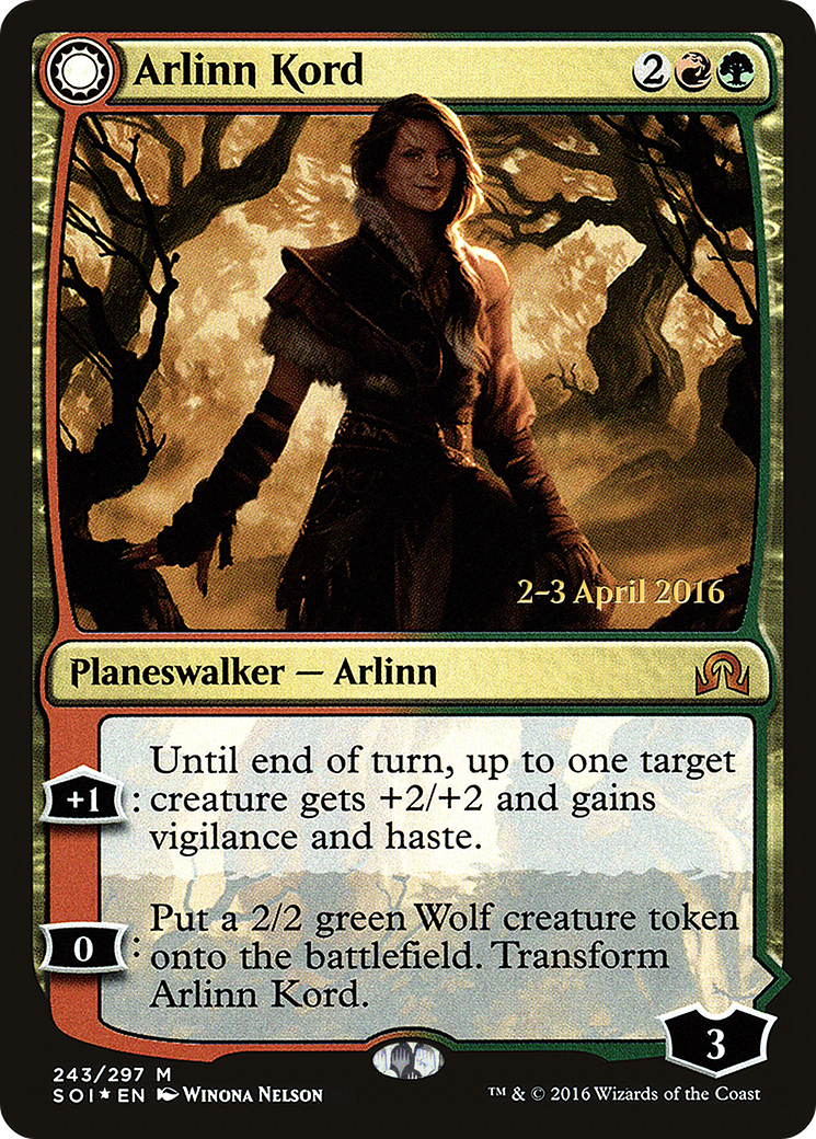 Arlinn Kord (PRE-243) - Shadows over Innistrad Promos: (Double Faced Transform) Foil