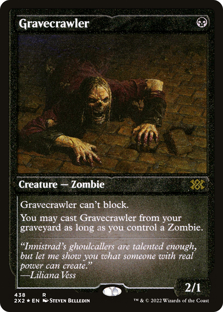 Gravecrawler (Foil Etched) (2X2-438) - Double Masters 2022 Foil