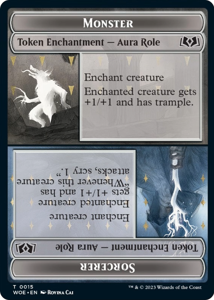 Monster Role / Sorcerer Role Token (WOE-015) - Wilds of Eldraine Tokens