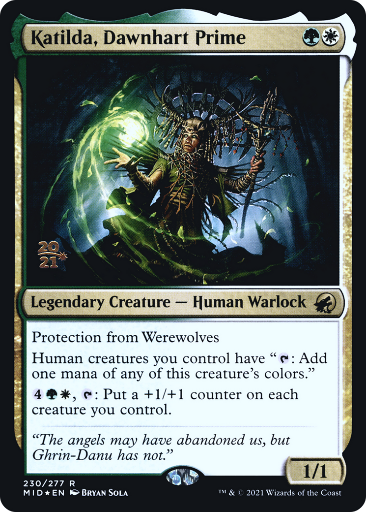 Katilda, Dawnhart Prime (PRE-230) - Innistrad: Midnight Hunt Promos Foil