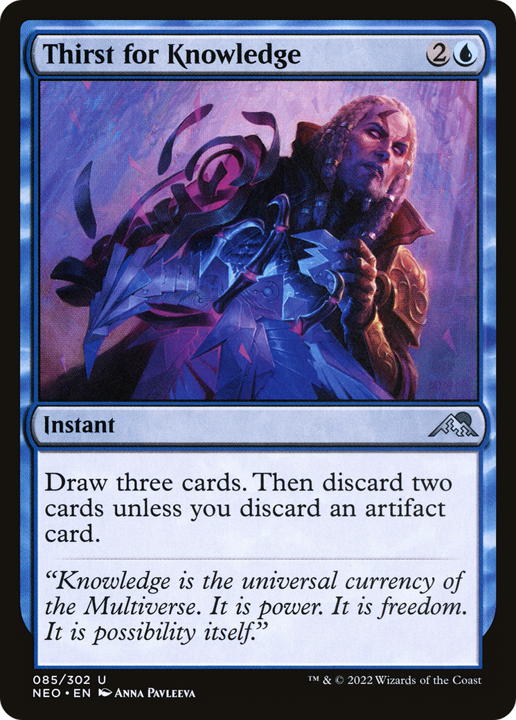 Thirst for Knowledge (NEO-085) - Kamigawa: Neon Dynasty
