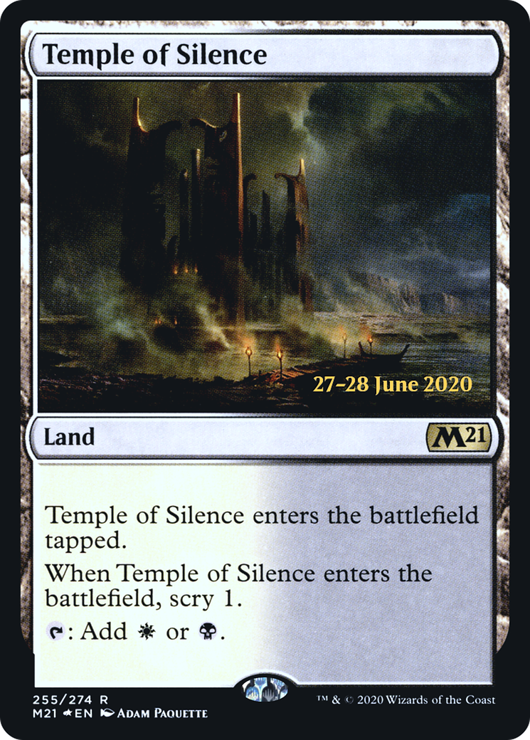 Temple of Silence (M21) (PRE-255) - Core Set 2021 Promos Foil