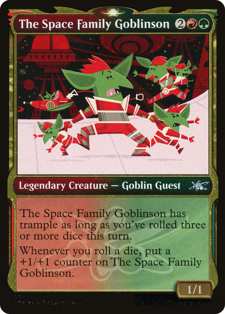 The Space Family Goblinson (Showcase) (Galaxy Foil) (UNF-521) - Unfinity: (Showcase) Foil