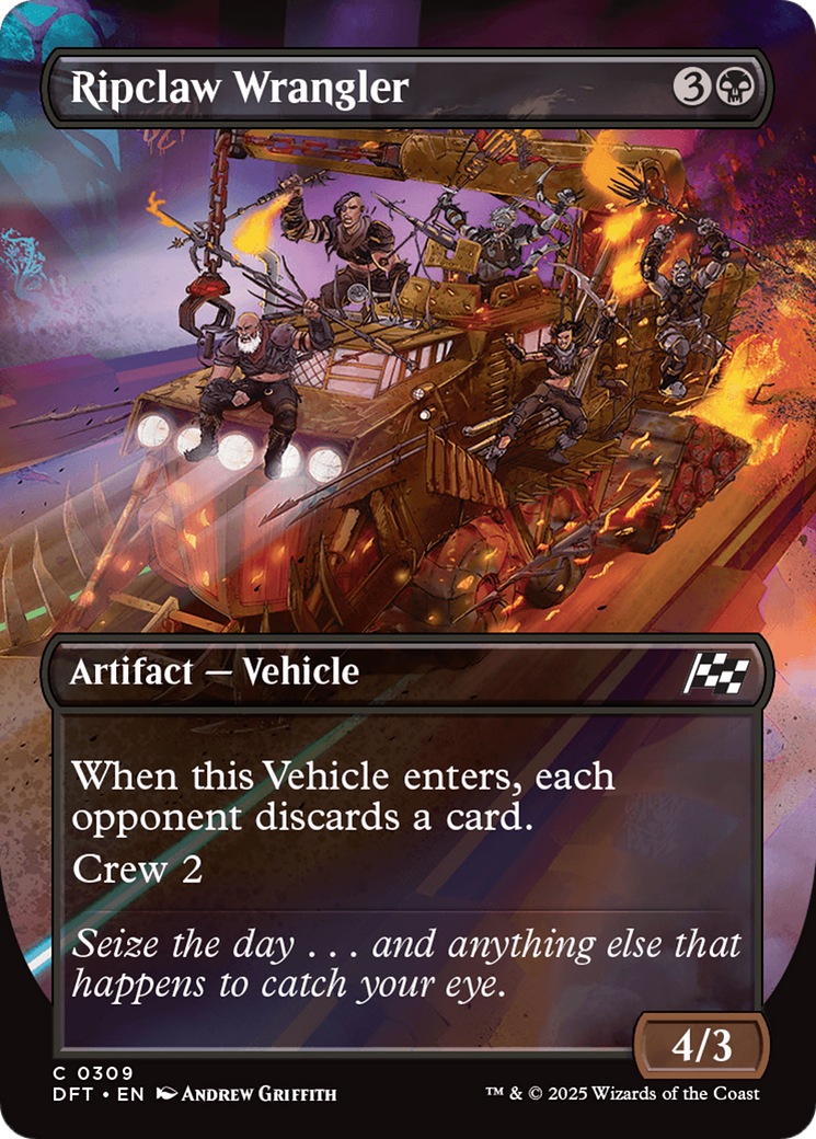 Ripclaw Wrangler (Borderless) (DFT-309) - Aetherdrift (Borderless) Foil