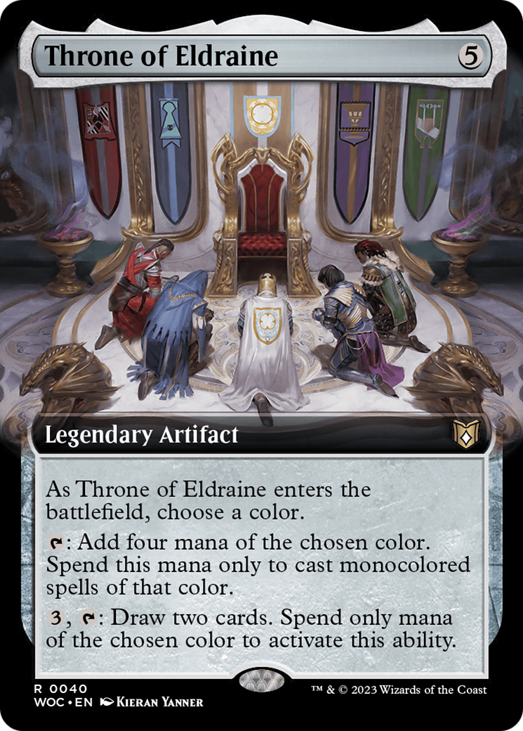 Throne of Eldraine (Extended Art) (WOC-040) - Wilds of Eldraine Commander: (Extended Art)