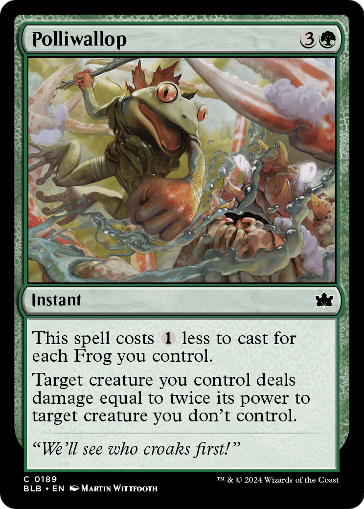 Polliwallop (BLB-189) - Bloomburrow Foil