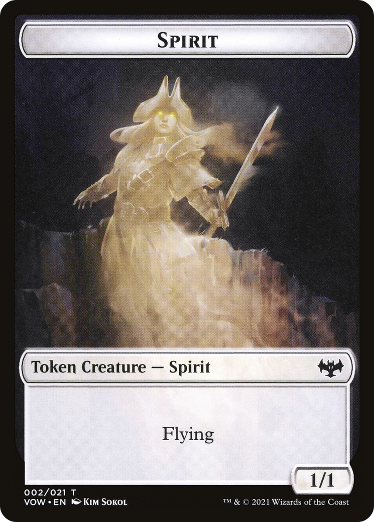 Spirit (TVOW-002) - Innistrad: Crimson Vow Tokens Foil
