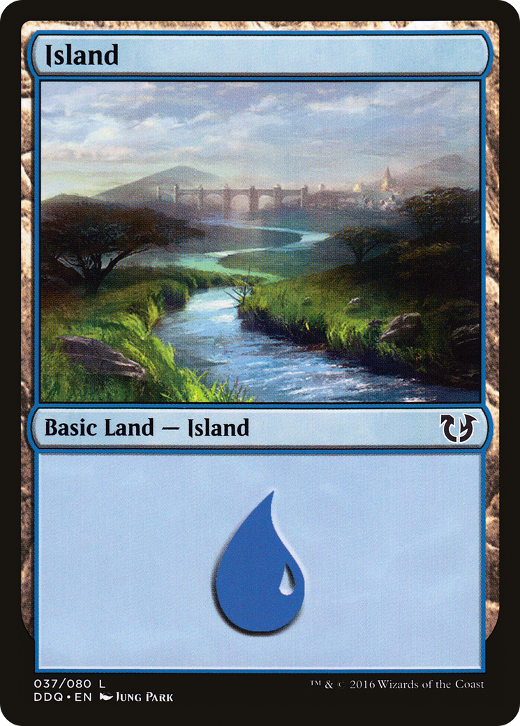 Island (037) (DDQ-037) - Duel Decks: Blessed vs. Cursed