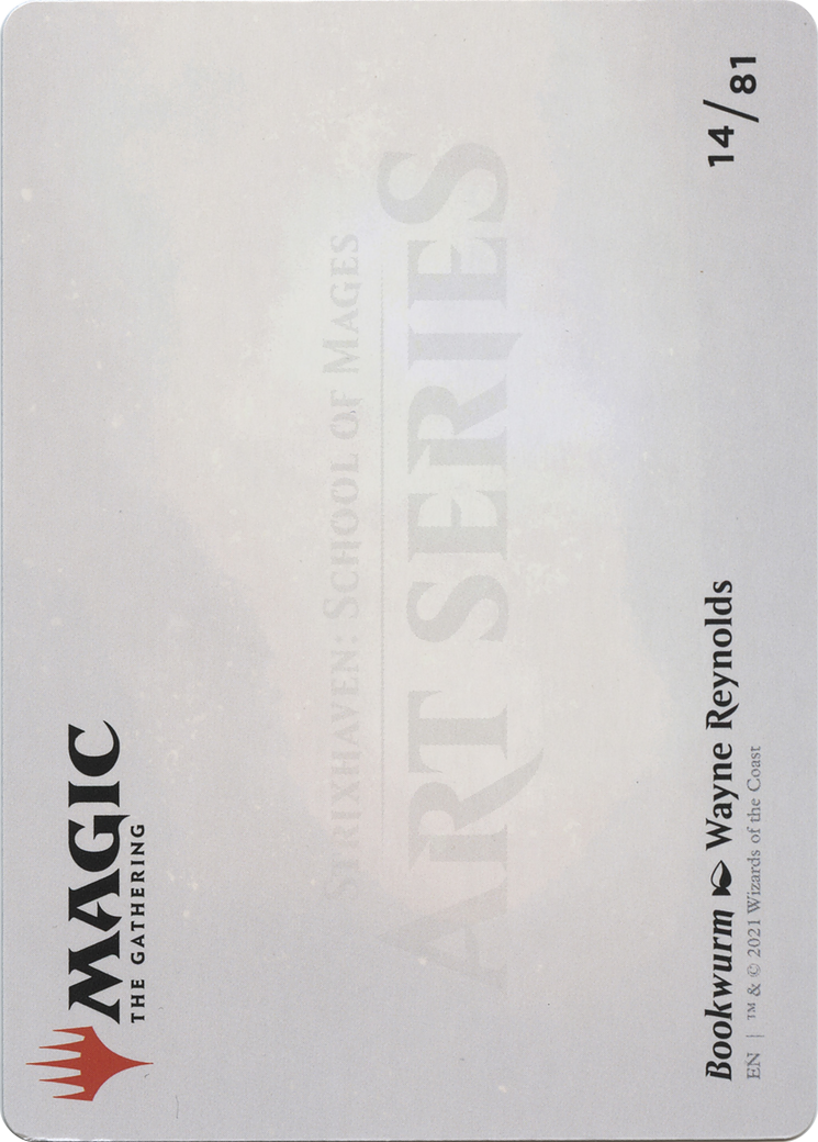 Bookwurm // Bookwurm (ASTX-014) - Strixhaven Art Series (Borderless)