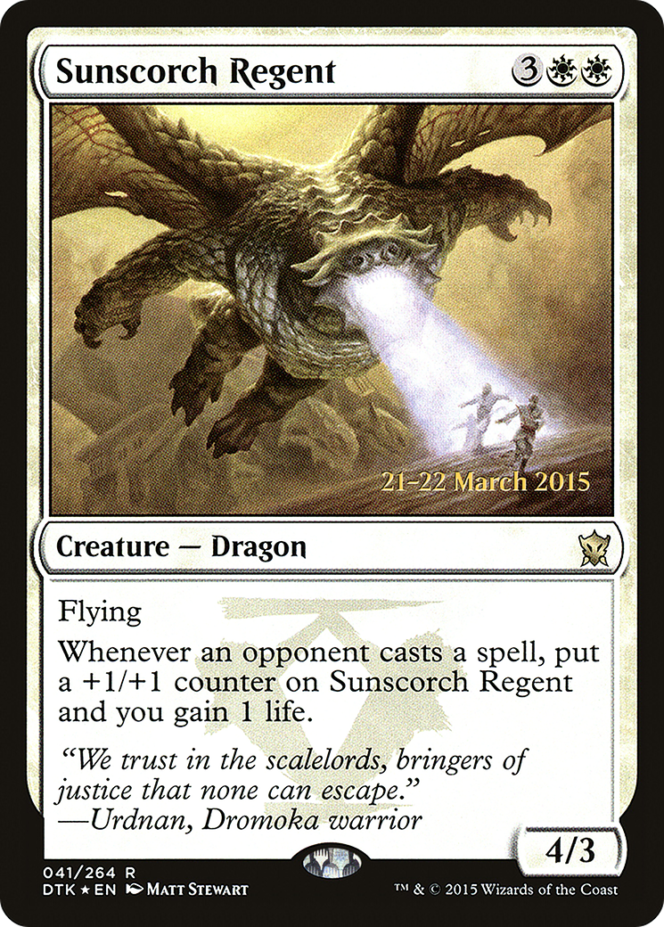 Sunscorch Regent (PRE-041) - Dragons of Tarkir Promos Foil