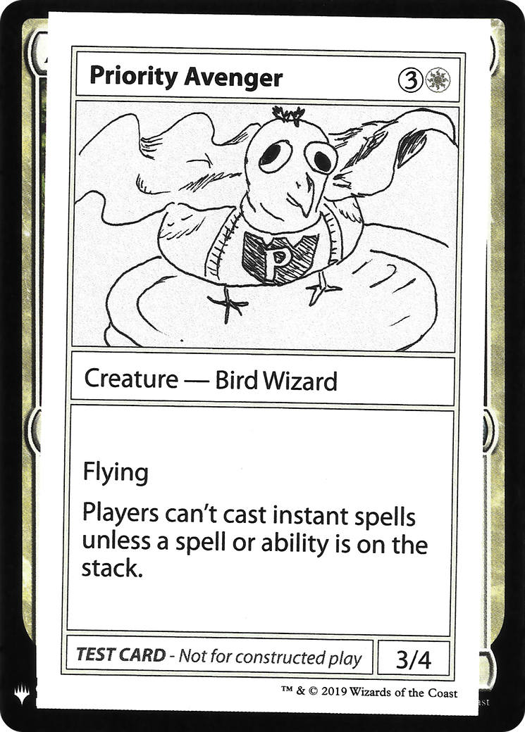 Priority Avenger (CMB1-) - Mystery Booster Playtest Cards 2019
