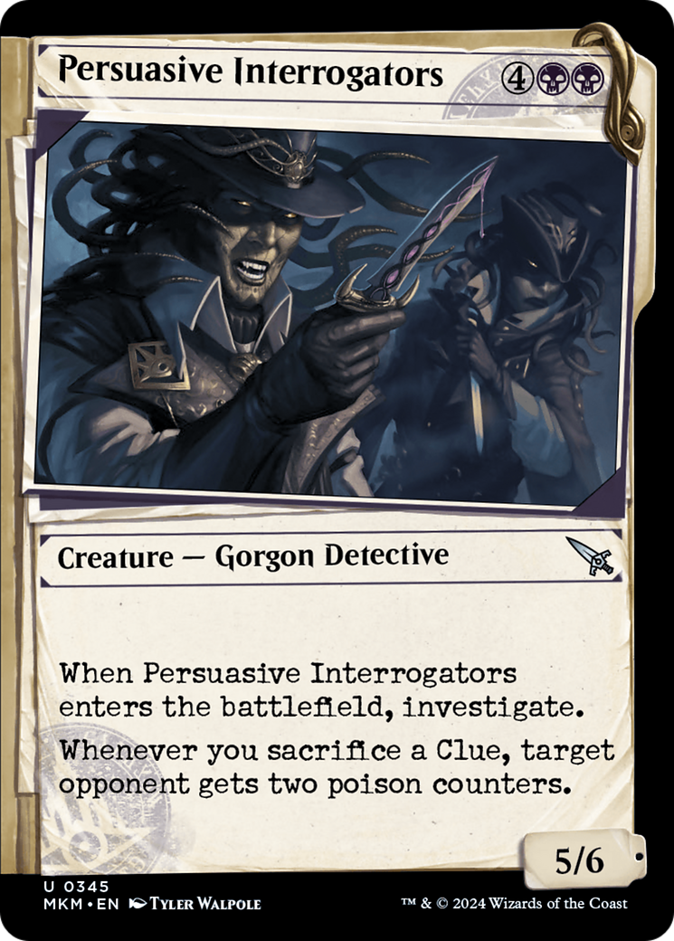 Persuasive Interrogators (Showcase) (MKM-345) - Murders at Karlov Manor: (Showcase) Foil