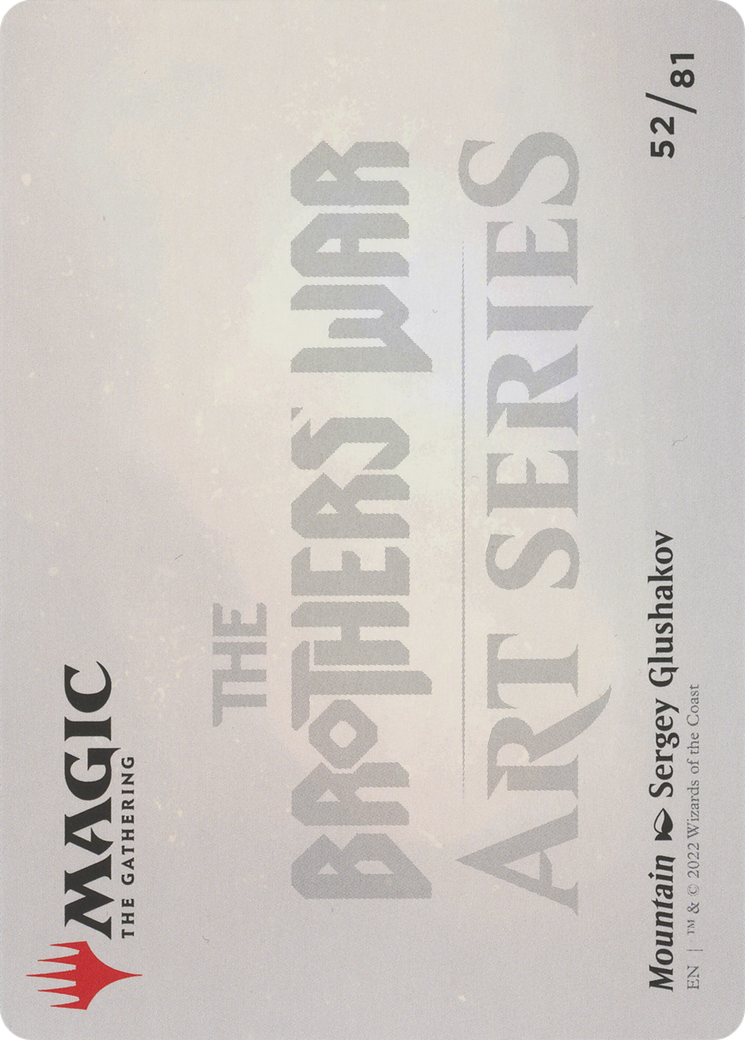 Mountain // Mountain (ABRO-052) - The Brothers' War Art Series (Borderless) Foil