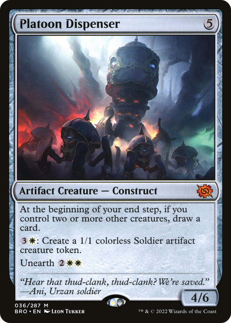 Platoon Dispenser (BRO-036) - The Brothers' War Foil