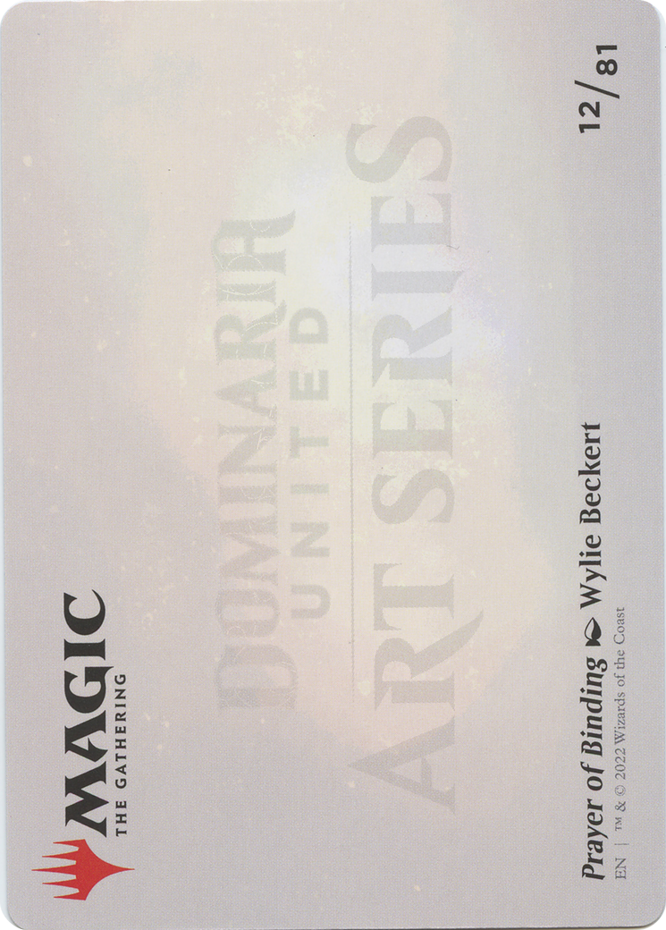 Prayer of Binding // Prayer of Binding (ADMU-012) - Dominaria United Art Series (Borderless) Foil