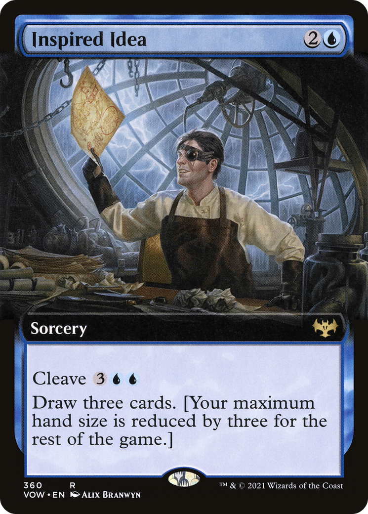 Inspired Idea (Extended Art) (VOW-360) - Innistrad: Crimson Vow: (Extended Art) Foil