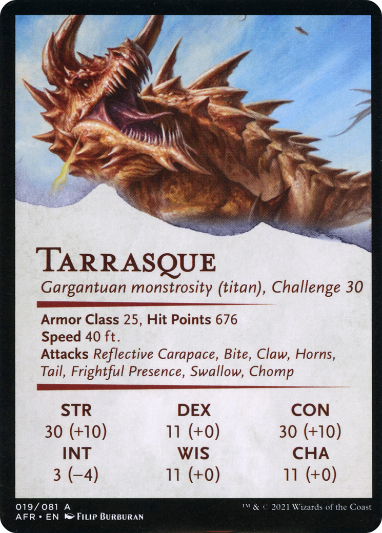 The Tarrasque // Tarrasque (AAFR-019) - Adventures in the Forgotten Realms Art Series (Borderless)