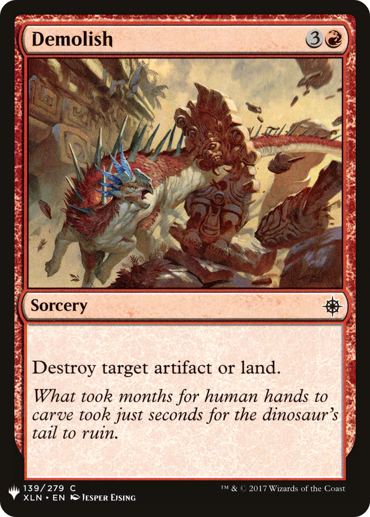 Demolish (LIST-XLN-139) - The List