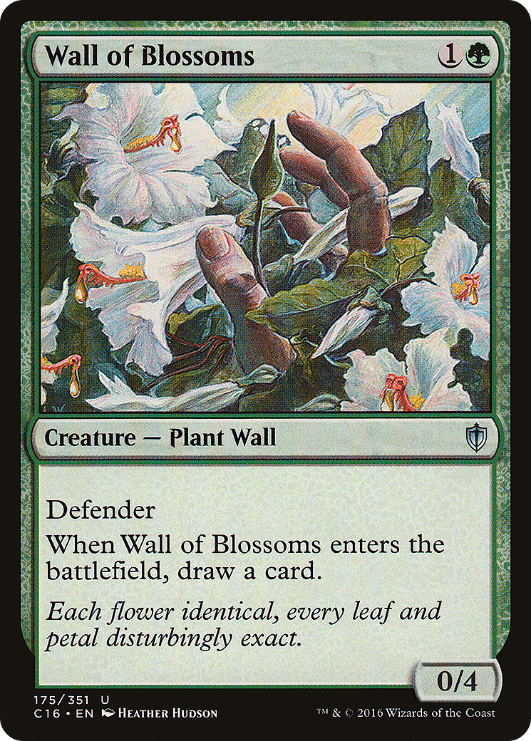 Wall of Blossoms (C16-175) - Commander 2016