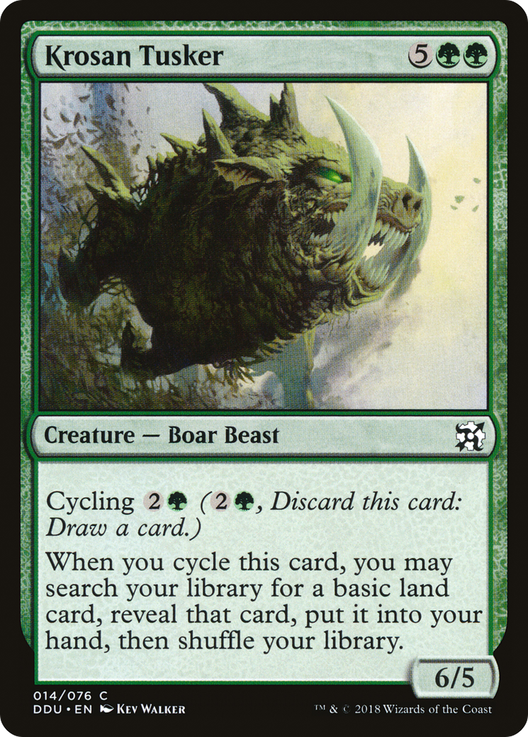 Krosan Tusker (DDU-014) - Duel Decks: Elves vs. Inventors