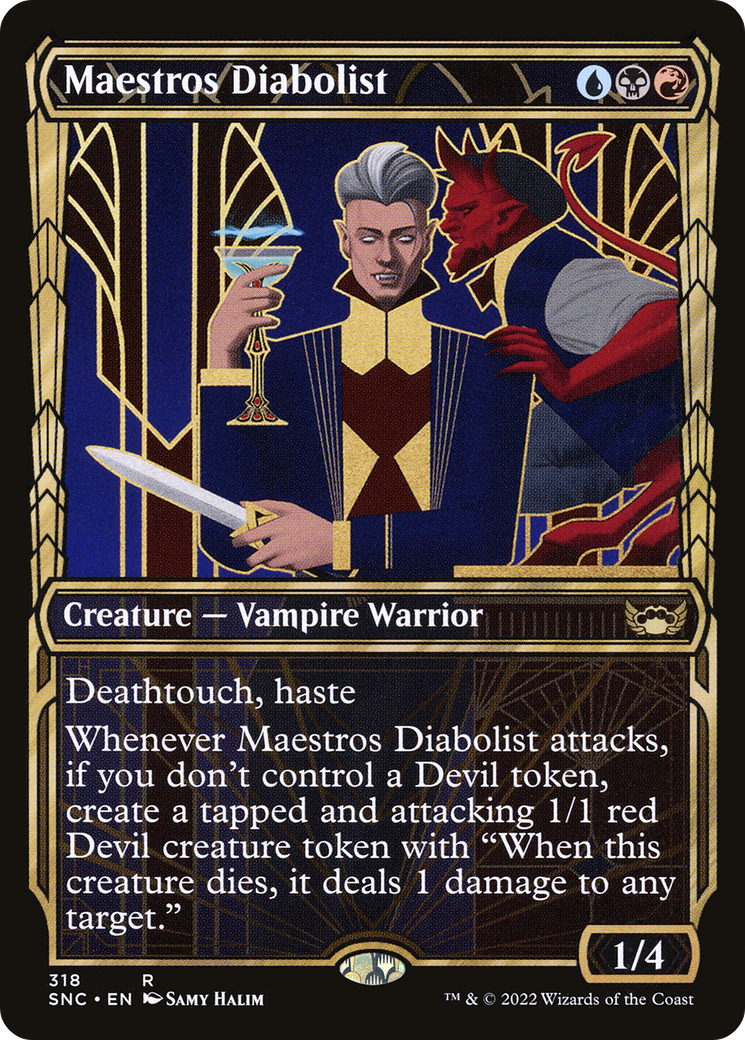 Maestros Diabolist (Showcase) (SNC-318) - Streets of New Capenna: (Showcase)