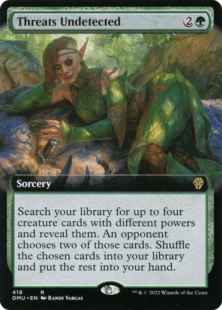 Threats Undetected (Extended Art) (DMU-419) - Dominaria United: (Extended Art) Foil