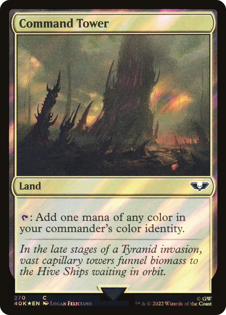 Command Tower (270) (Surge Foil) (40K-270) - Warhammer 40,000 Commander Foil
