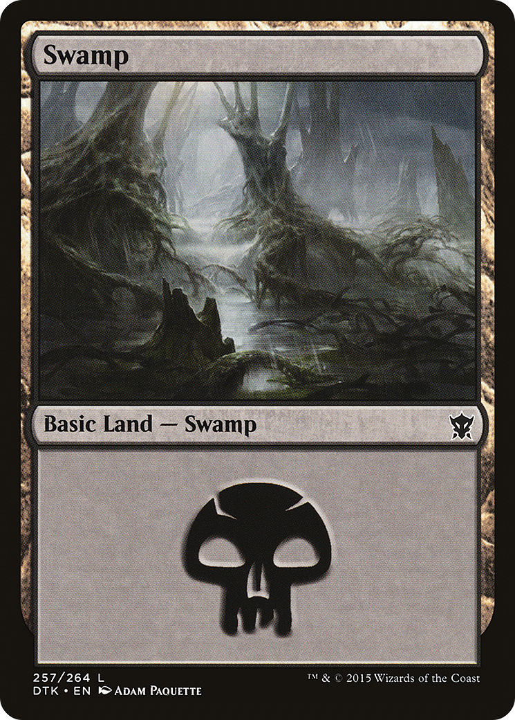 Swamp (257) (DTK-257) - Dragons of Tarkir Foil