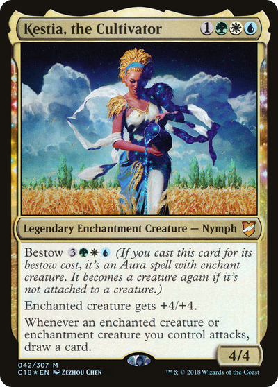 Kestia, the Cultivator (C18-042) - Commander 2018: (enchantment) Foil
