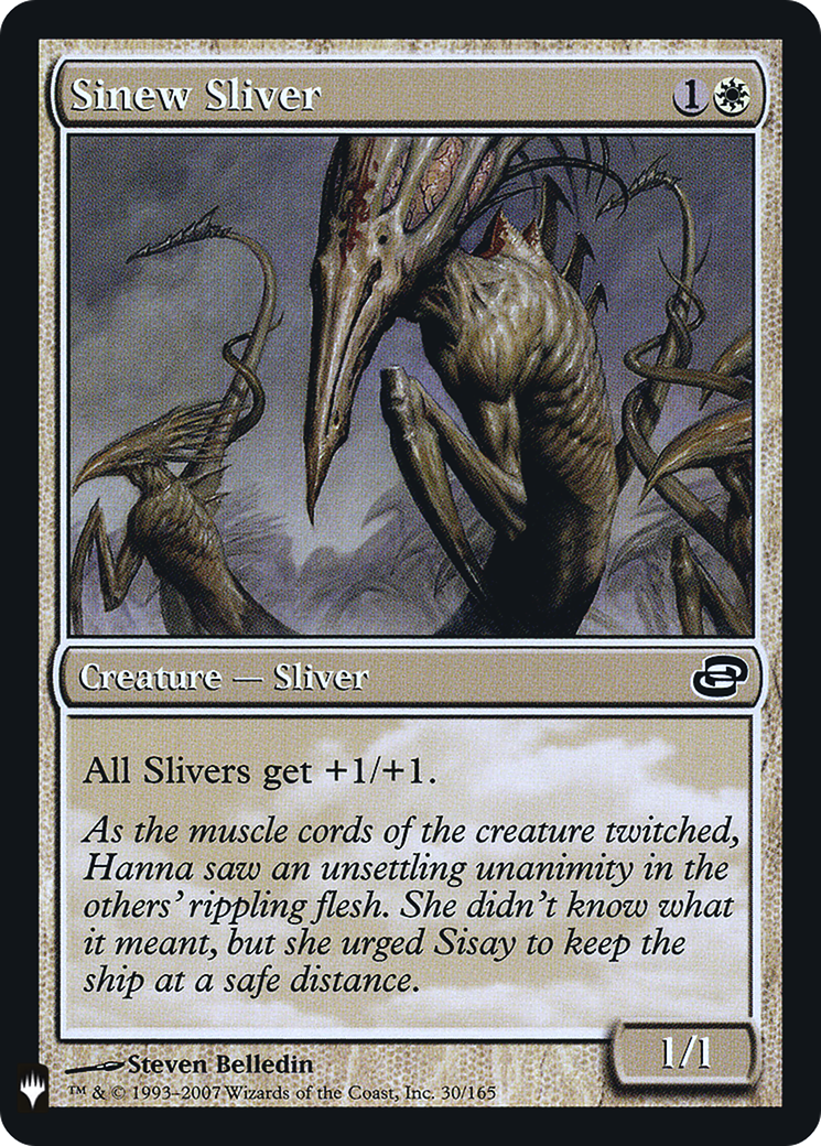 Sinew Sliver (LIST-030) - The List: (colorshifted) Foil