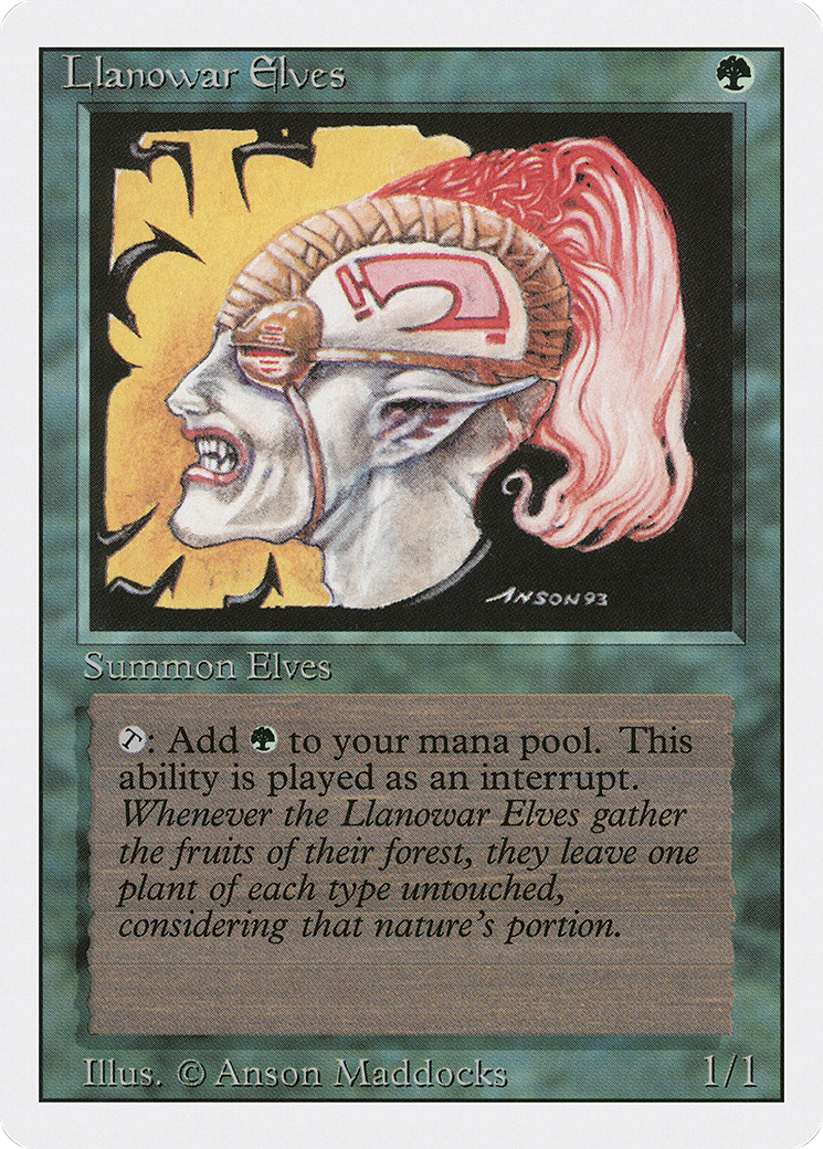 Llanowar Elves (3ED-) - Revised Edition