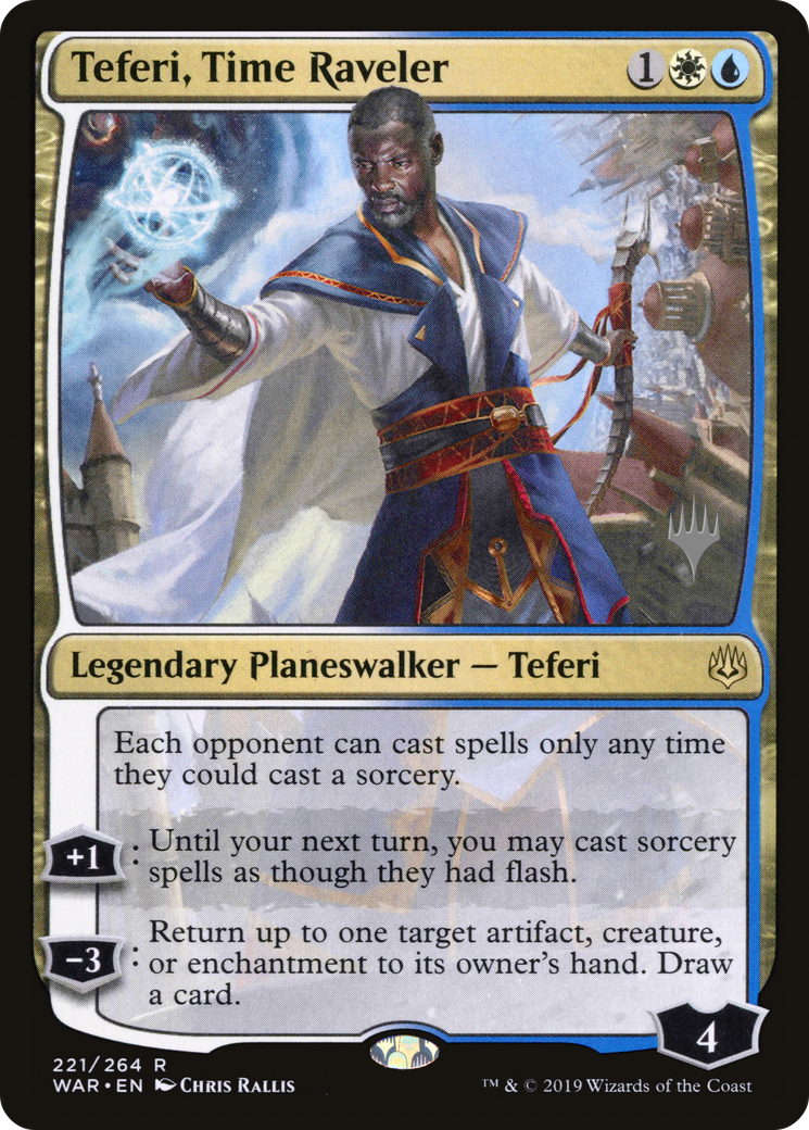 Teferi, Time Raveler (PPELD-221) - War of the Spark Promos