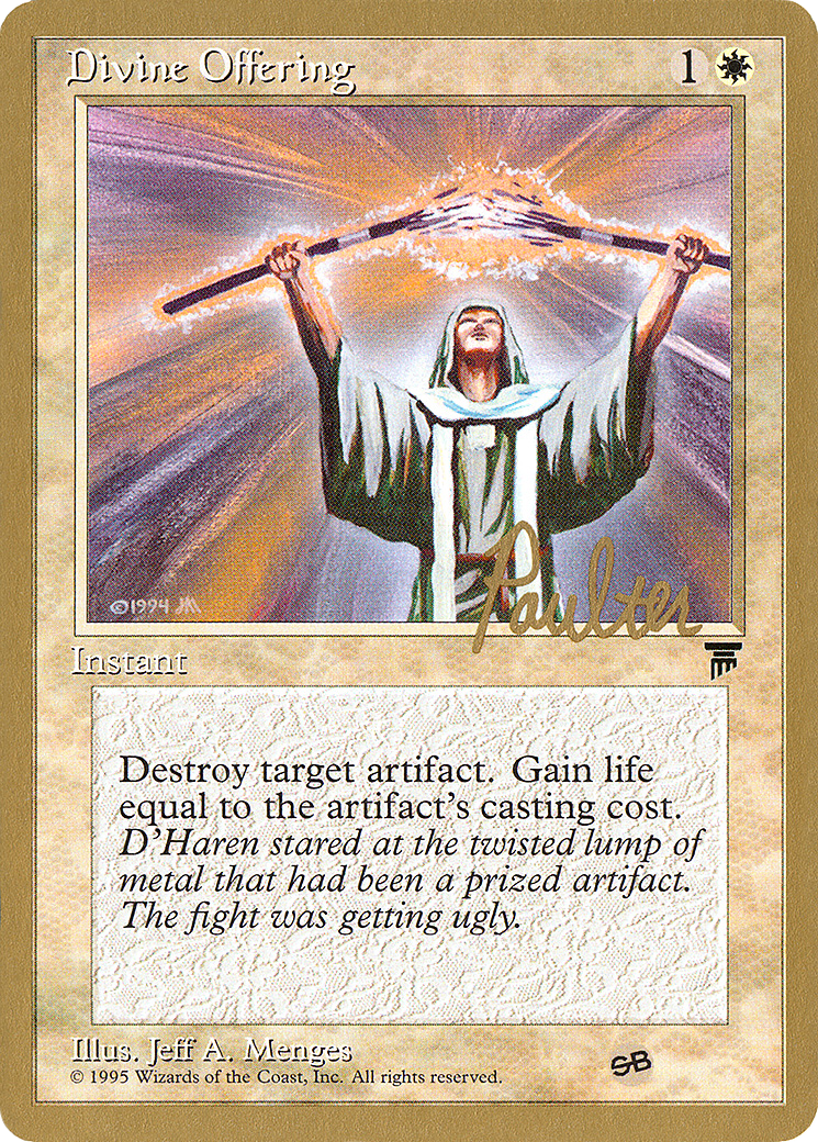 Divine Offering - 1996 Preston Poulter (LEG) (SB) (WCD-) - Pro Tour Collector Set