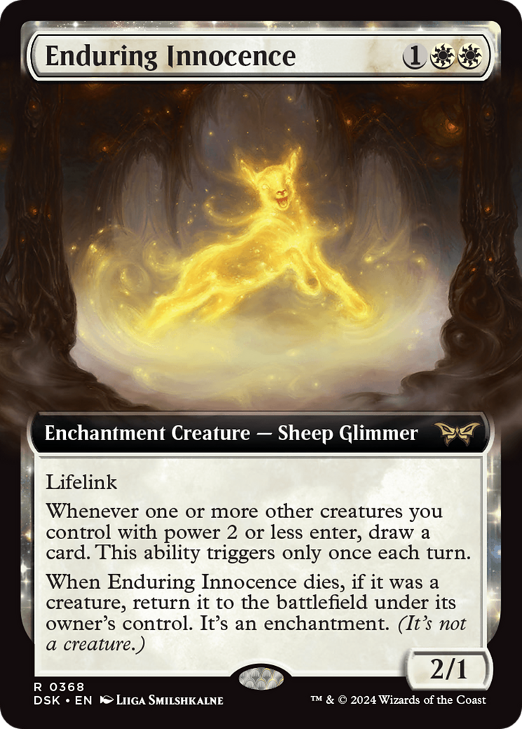 Enduring Innocence (Extended Art) (DSK-368) - Duskmourn: House of Horror: (Extended Art, enchantment) Foil