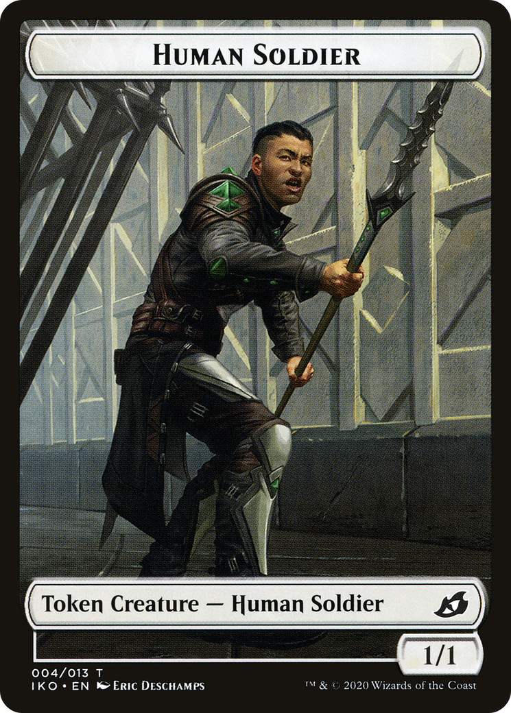 Human Soldier Token (004) (IKO-004) - Ikoria: Lair of Behemoths Tokens Foil