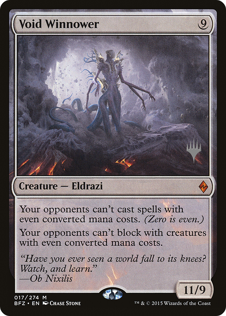 Void Winnower (PPKHM-017) - Battle for Zendikar Promos Foil