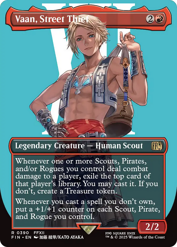 Vaan, Street Thief (Borderless) (FIN-390) - FINAL FANTASY (Borderless) Foil