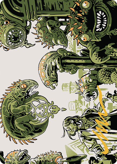 Pest Infestation // Pest Infestation (AOTJ-042) - Outlaws of Thunder Junction Art Series (Borderless) Foil