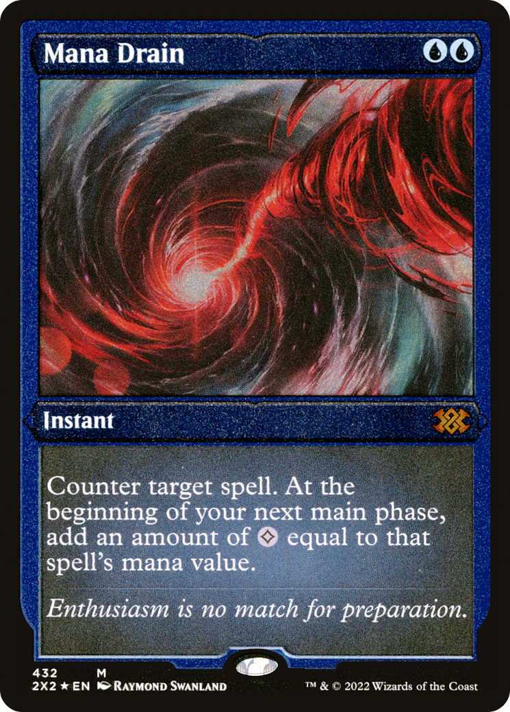 Mana Drain (Foil Etched) (2X2-432) - Double Masters 2022 Foil