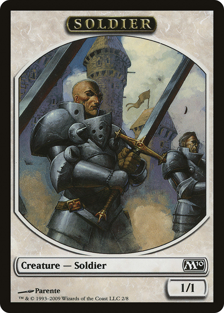 Soldier Token (M10-002) - Magic 2010 Tokens