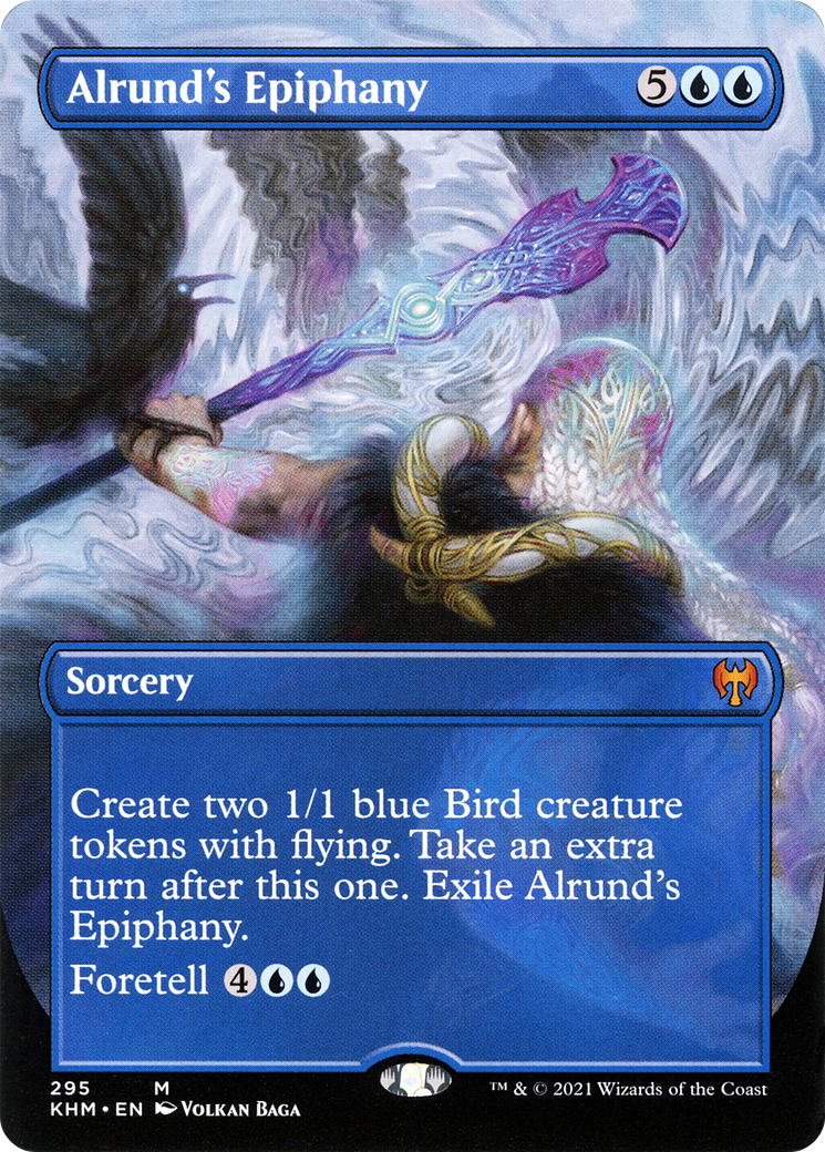 Alrund's Epiphany (Borderless) (KHM-295) - Kaldheim (Borderless) Foil