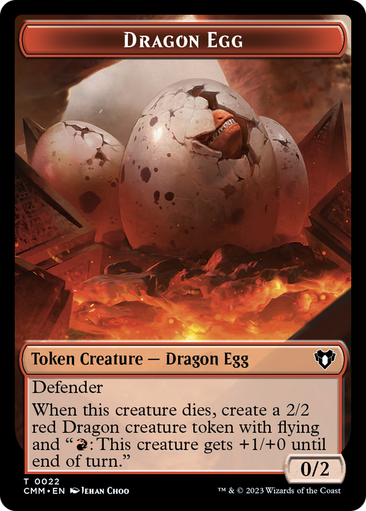 Dragon Egg (TCMM-022) - Commander Masters Tokens Foil