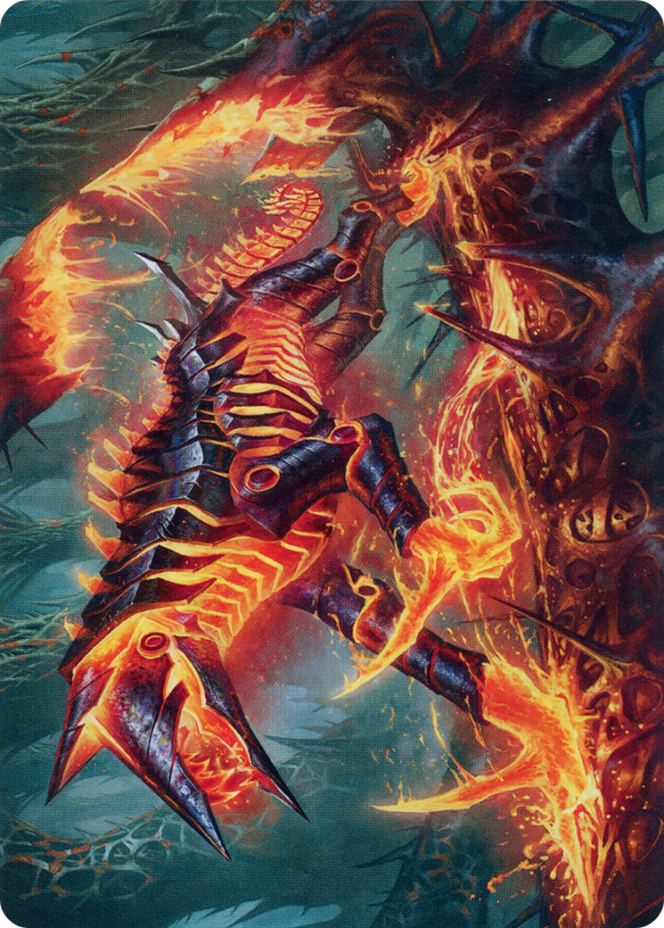 Kuldotha Cackler // Kuldotha Cackler (AONE-032) - Phyrexia: All Will Be One Art Series (Borderless) Foil