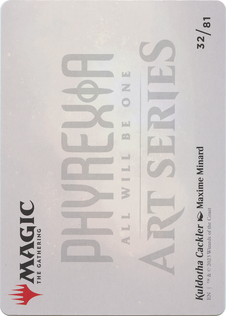 Kuldotha Cackler // Kuldotha Cackler (AONE-032) - Phyrexia: All Will Be One Art Series (Borderless) Foil